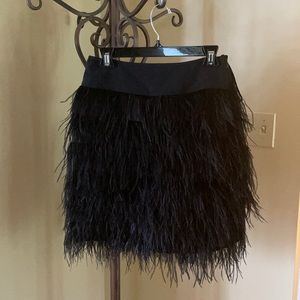 JVN by Jovani feather skirt